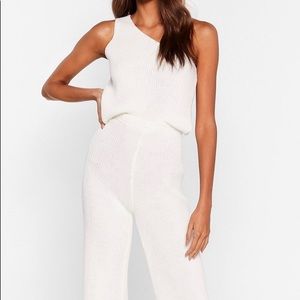 Nasty Gal one shoulder knit set